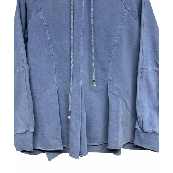 Anthropologie Pilcro & The‎ Letterpress Blue Flynn Hoodie Sweatshirt Size Medium - Image 5