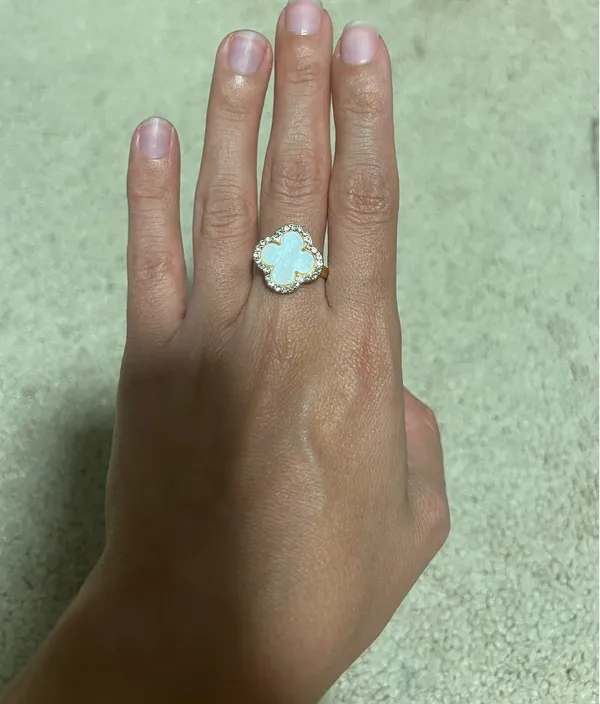 Clover ring size 8 Gold - Image 3
