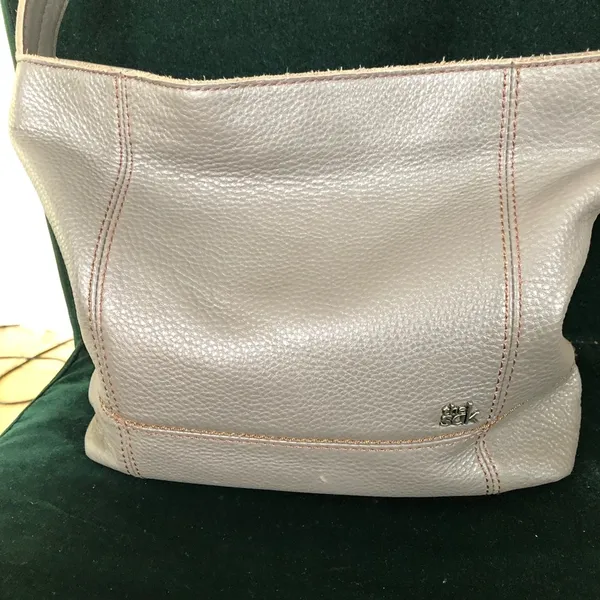 The Sak Gray Leather Shoulder Purse - Image 2
