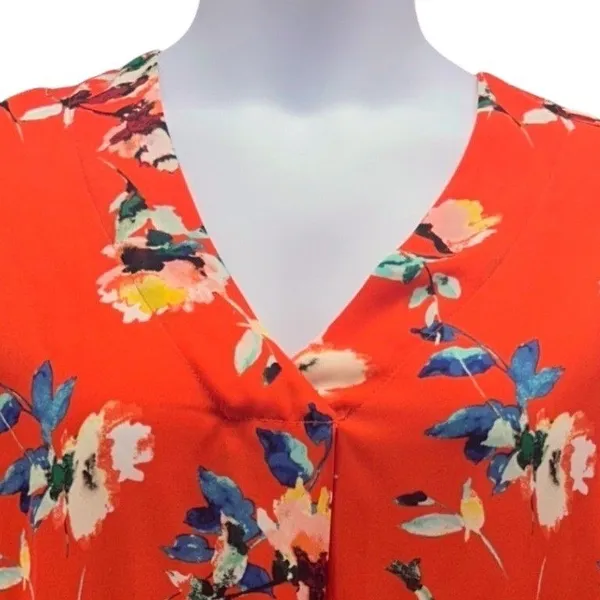 Rose‎ And Olive Boho Blouse Red Large - Image 4