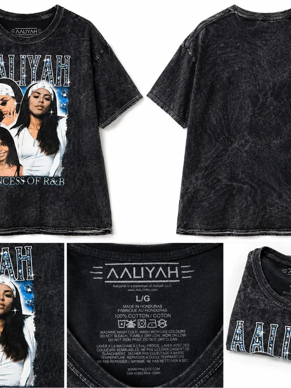 Anvil Black Graphic Aaliyah Tee - Image 9