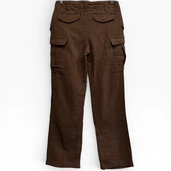 Free People‎ We The Free Last Catch Check Trousers Brown Slouchy Pants XS 2 - Image 6