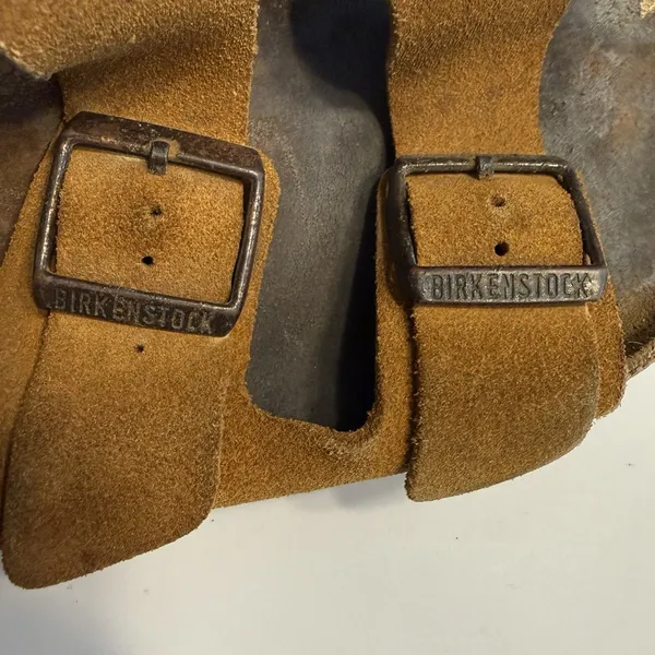 Birkenstock Arizona Suede Brown Sandals Vintage Sz 39 (8-8.5) Women's - Image 8