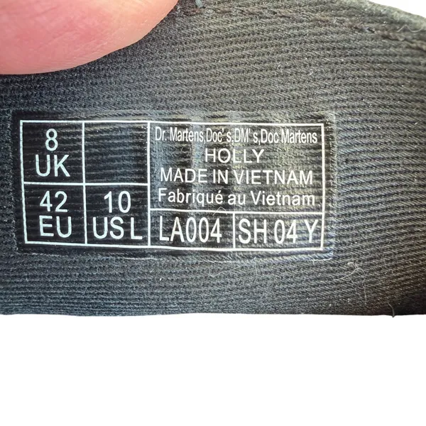 Dr Martens Holly Platform Oxford Shoes‎ Black Patent Leather Chunky Womens US 10 - Image 7