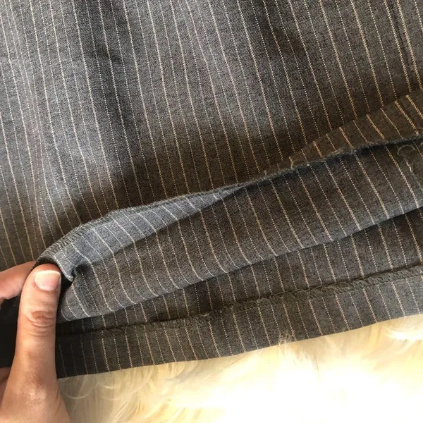 Vintage Scarlett gray pinstripe jumper dress - Image 3
