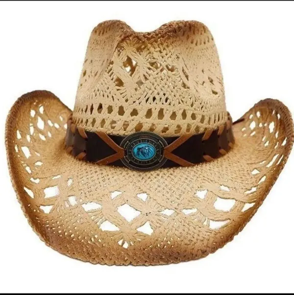 Coastal Turquoise Cowboy Hat Blue - Image 3