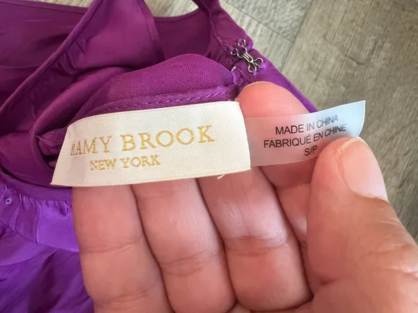 Ramy Brook purple mini dress size small - Image 8