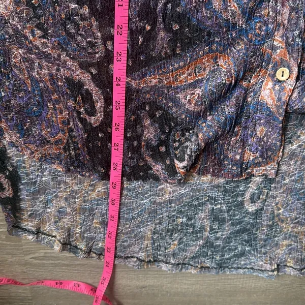 Free people My Best Top Sheer Paisley Tunic Medium - Image 10