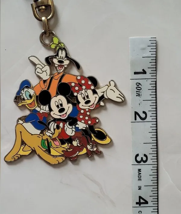 Vintage Disney Keychain 2008 Mickey Minnie Goofy Donald & Pluto Friends - Image 5