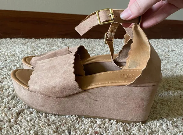 Charlotte Russe Open Toe Wedges - Image 2