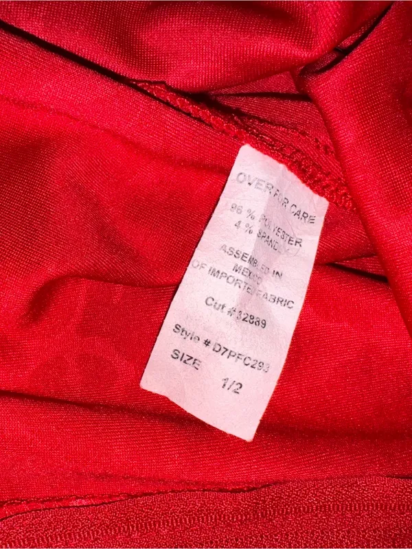 Windsor Women’s Red Short Sleeve Sexy Mini Party Dress size XS 1/2 - Image 5