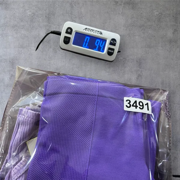 NEW All in Motion Shorts‎ Tank Top Set Women S Purple Ribbed High Waisted Crop - Image 11