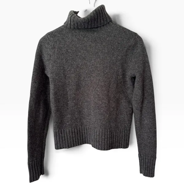 Ralph Ralph Lauren Vintage 100% LambsWool Knit Turtleneck Sweater Crest Medium - Image 2