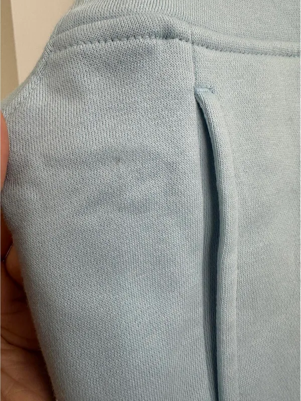 BP Polo Fleece Sweatshirt Light Blue Size Large - Image 6