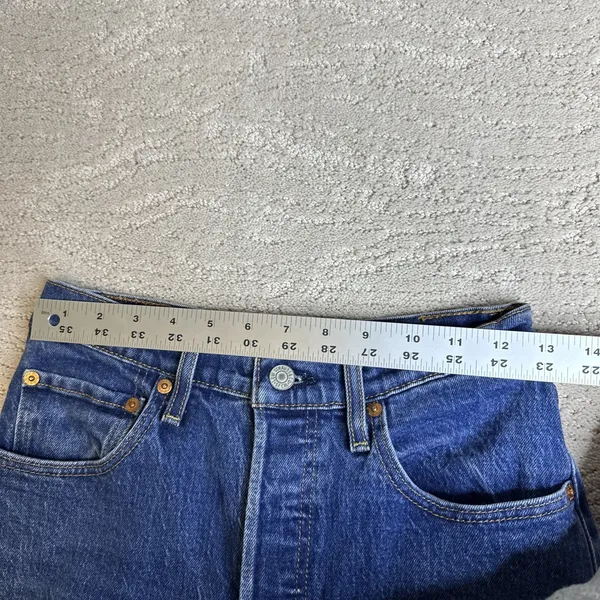 Women's Levi's 26x27 Premium Wide Leg Big E Button Fly‎ Jeans - Image 7