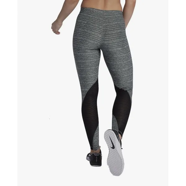 Nike Pro‎ 889573-091 Womens Small Training Tight Leggings Carbon Heather Black - Image 3