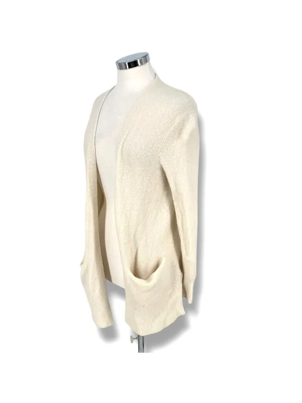 Madewell Kent Cream Open Front Cardigan Sweater Pockets Size Small Cozy Cottage - Image 4