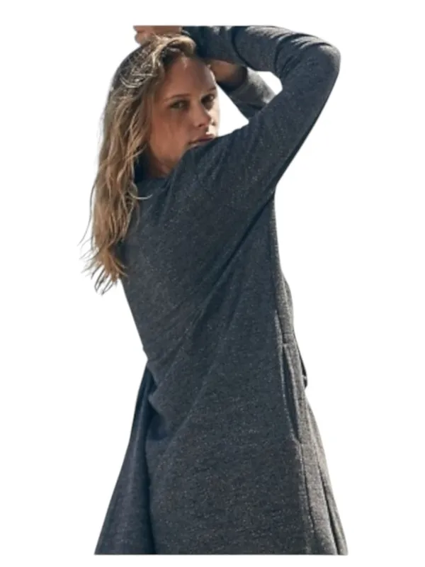 Free People FP Beach ☀︎︎ Bicoastal Open Duster Long Cardi ☀︎︎ Charcoal ☀︎︎ Small - Image 3