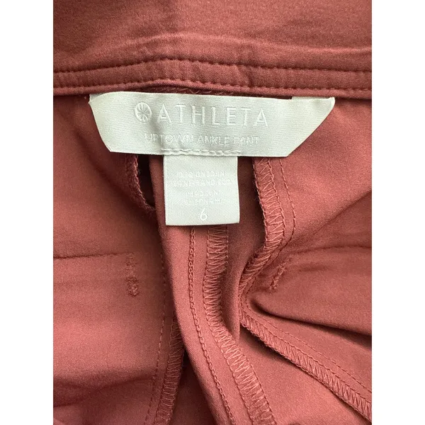 Athleta Uptown Ankle Pant Cognac Brown Size 6 - Image 11