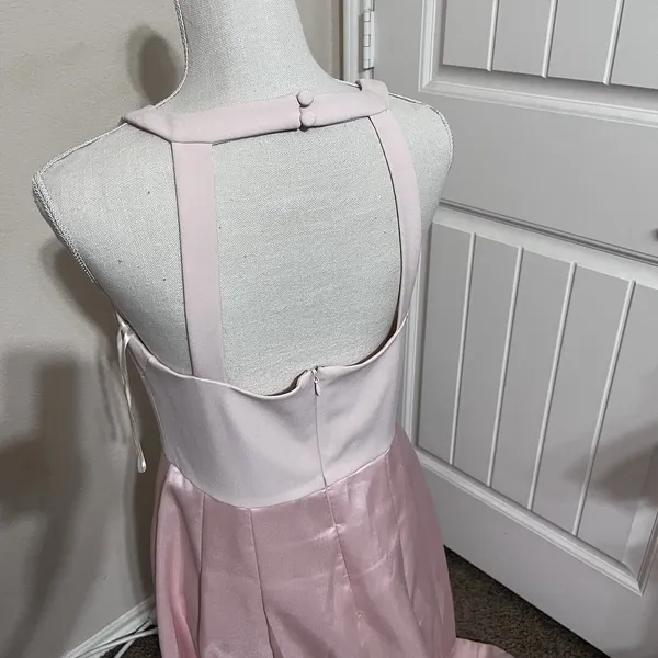 Eliza J Sz 10 Pink Blush High‎ Low Formal Dress Sleeveless Open Back - Image 5