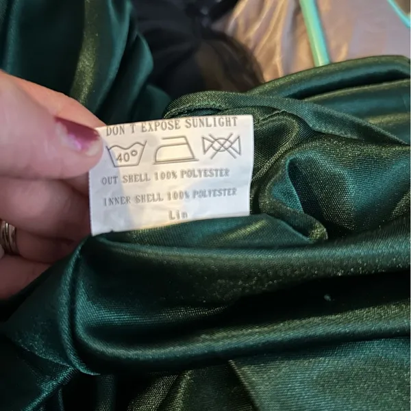 Revelry dark green sleeveless v neckline maxi dress, formal gown-Size 10 - Image 7