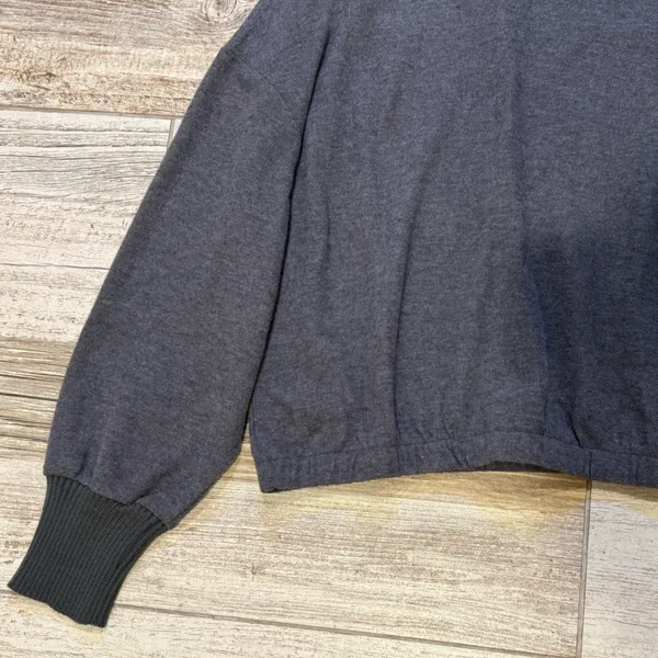 Grey Mock Neck “And Now This” Sweater Gray Size M - Image 3