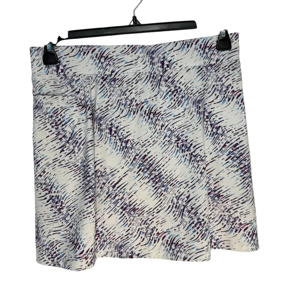 Pebble Beach Performance Skort Women's Size Medium White Blue Print Golf‎ Tennis - Image 8
