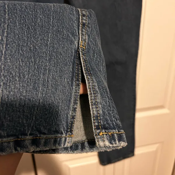 Zara Dark Blue Straight Jeans - Image 3
