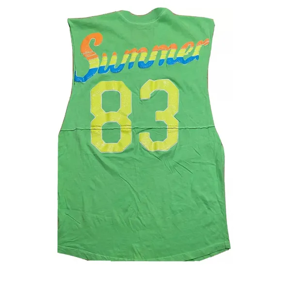 Spirit Jersey Tank Top Sleeveless Women's Size XSmall Neon Green Summer 83‎ NEW - Image 2