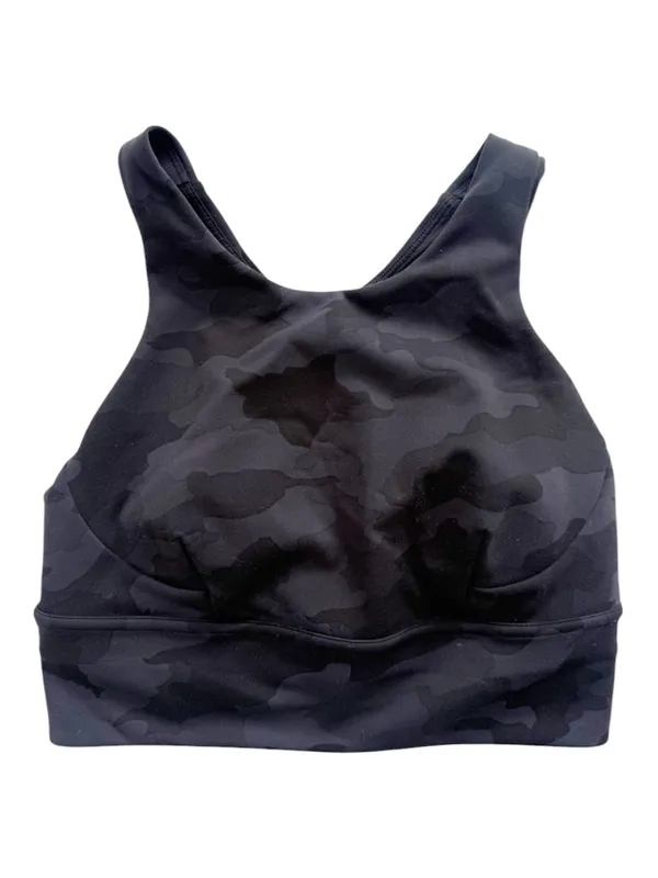 Lululemon Wunder Train Longline Bra - Heritage 365 Camo Deep Coal Multi Size 6 - Image 3