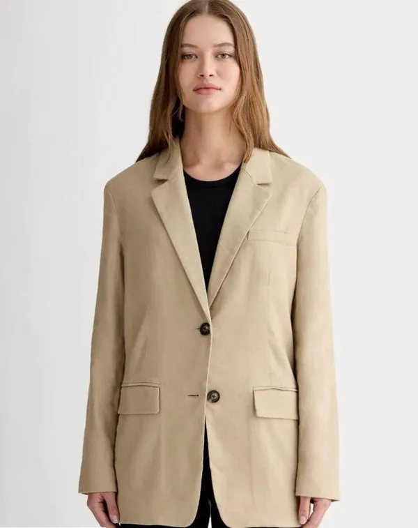 Everlane Classic Tan Blazer - Image 2
