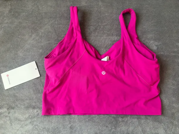 Lululemon Align Tank Top *Light Support, A/B Cup Ripened Raspberry Size 14 - Image 4