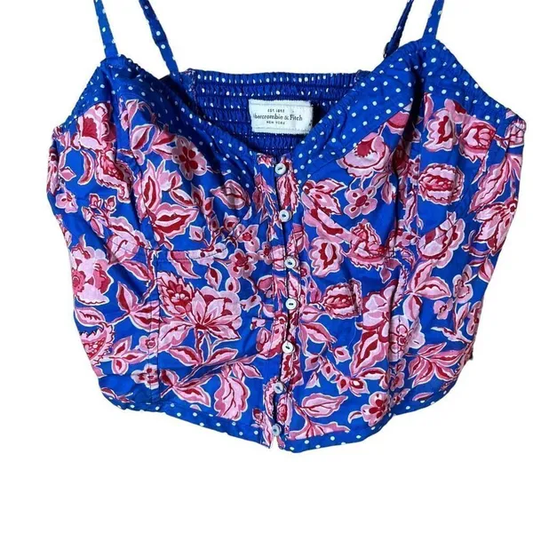 ‎Abercrombie and Fitch Cropped Spaghetti Strap Top Size Large - Image 2