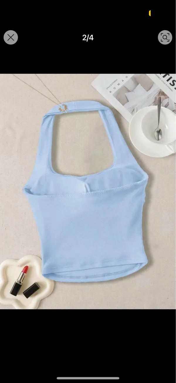 Blue Shein Tank Top - Image 2