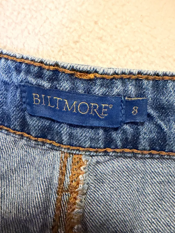 Biltmore Classic Wide-Leg Blue Denim Jeans - Women - Image 3