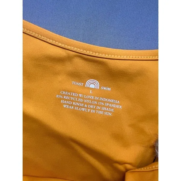Toast Swim x Free People Signature Open Side Bottom in Marigold Yellow NWT - Image 5