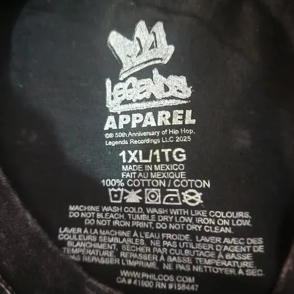 Legends Apparel, Saweetie Icy Girl Hip Hop 50th Anniversary Shirt, Size 1X-Large - Image 3