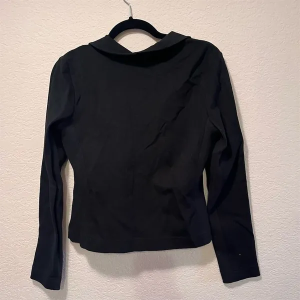*30off3* Women's Black Asymmetrical‎ Zip Jacket Size M Casual - Image 3