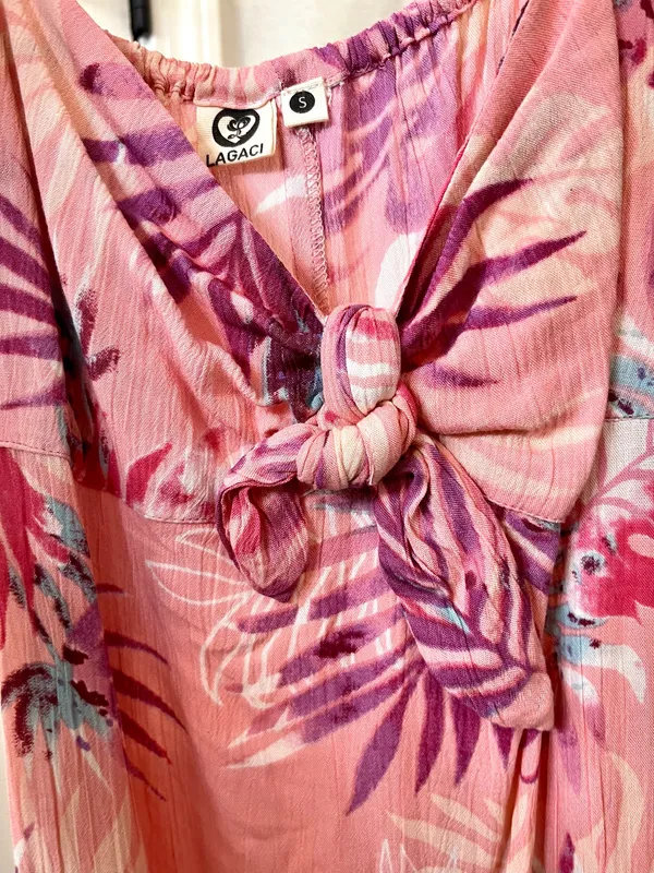 Pink floral beach sundress - Image 3