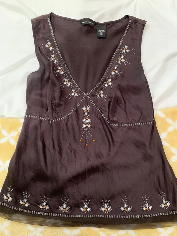 New York & Co. Silk Tank Top - Image 2