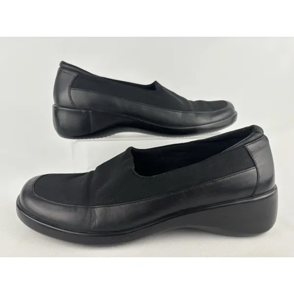 Keds Black Loafers Comfort Dress Shoes Slip On Soft Fabric Stretch‎ Womens 7.5 - Image 2