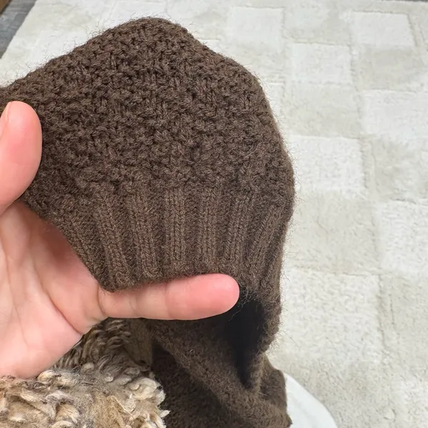 Women’s Brown Knit Shirt - Image 3