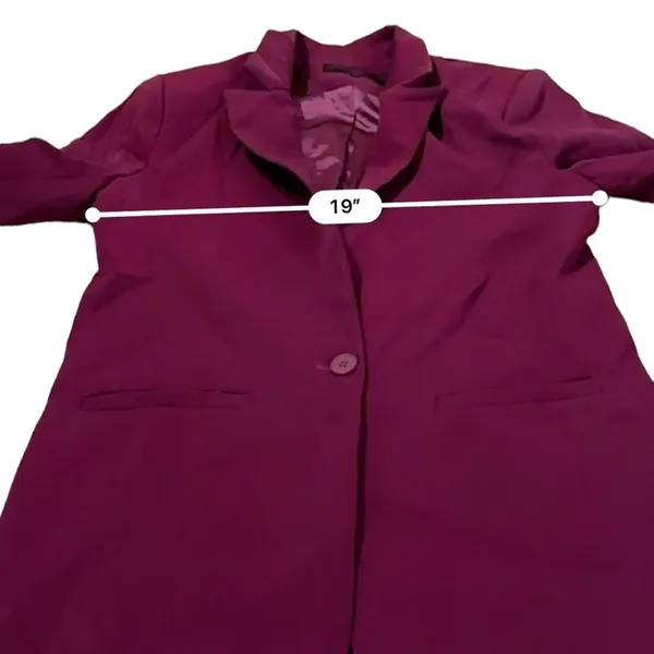 RTR‎ Endless Rose Purple Pink Single Breasted Long Sleeve Blazer Sz M - Image 15
