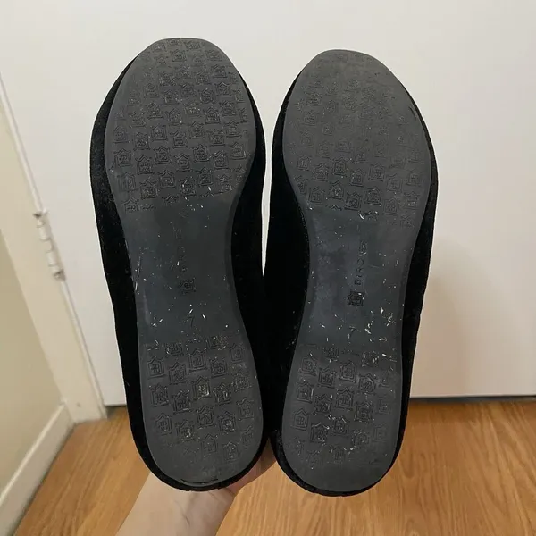 Sold🎉Birdies black velvet starling flat slip on casual loafers size US 7 - Image 7