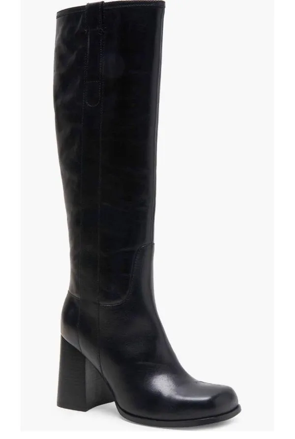 Free People Naomi Tall Leather Boots, Black, Size 6.5 New w/Tag, w/o Box - Image 2