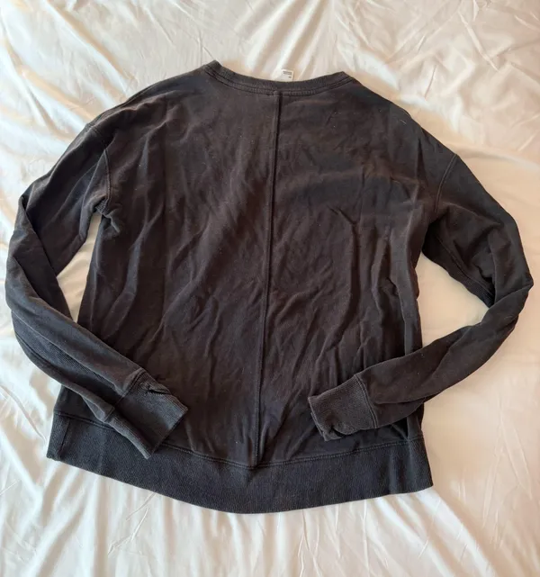 All In Motion Black Long Sleeve Lightweight Sweatshirt Size XS - Image 2