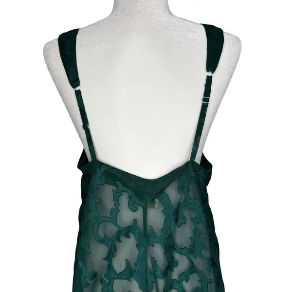 Victoria's Secret Vintage 80s/90s L Gold Label Satin Chemise Babydoll Slip Dress - Image 7
