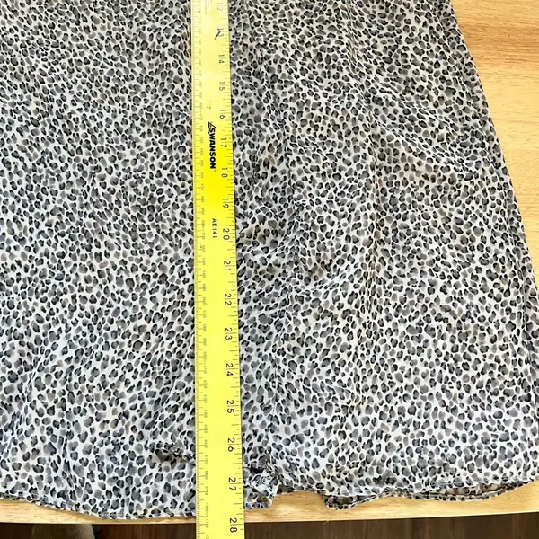 Vintage Mesh Leopard Print Midi Mesh Skirt - Image 5