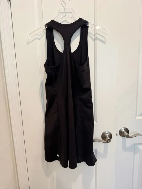 ATHLETA Levitate Dress in Black size Small Mini‎ Tennis Prep Athletic - Image 5