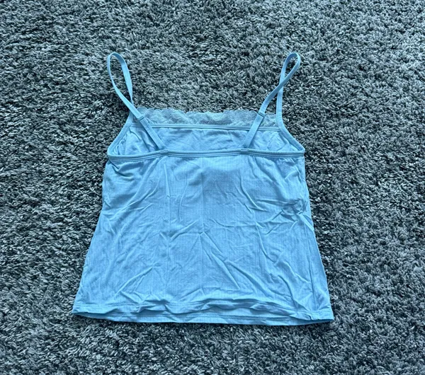 Auden Light Blue Lace-Trim Camisole - Image 2